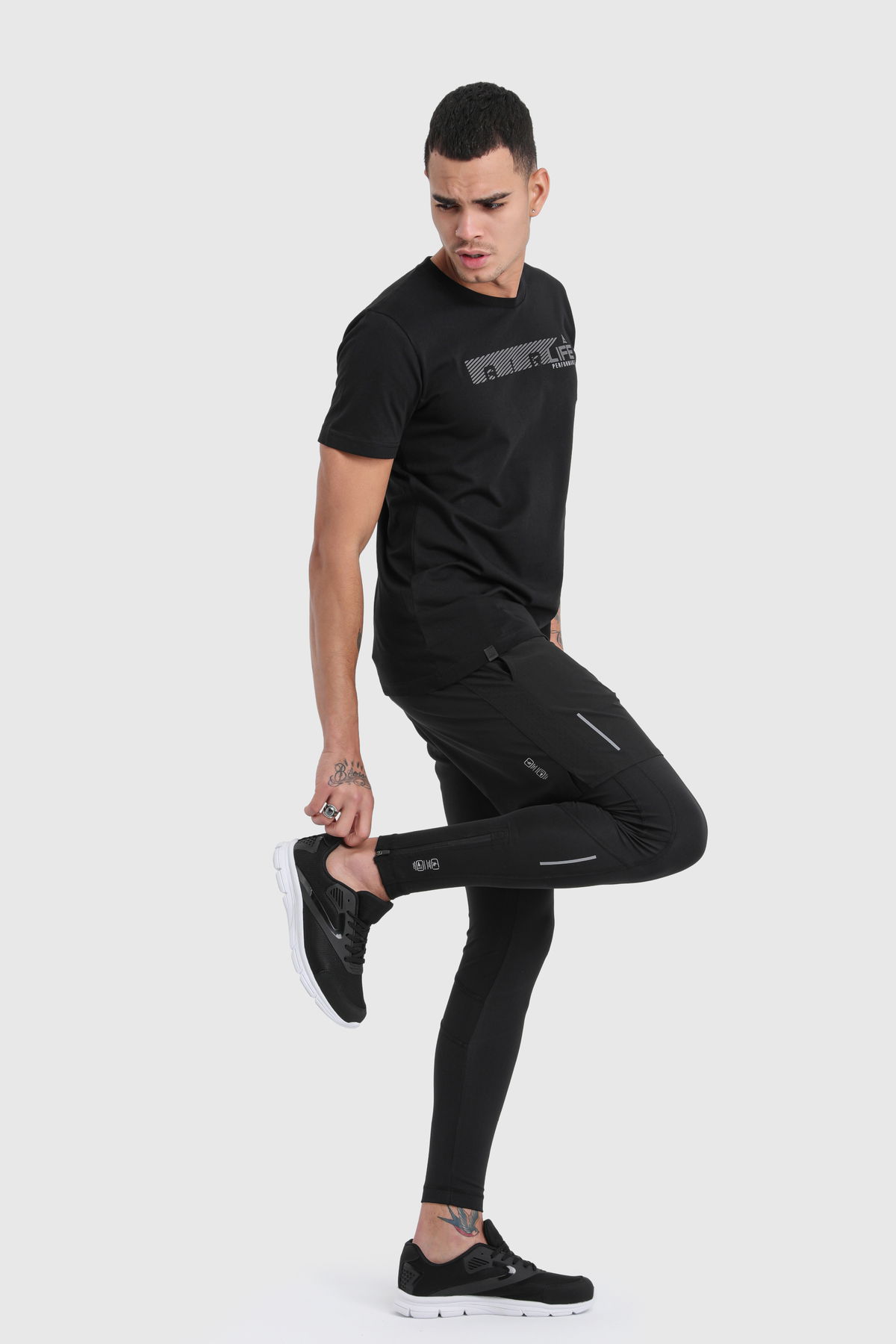 22012 - Black - Men's Sport Leggings